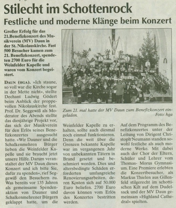 Trierischer Volksfreund, Ausgabe vom 30.12.2008